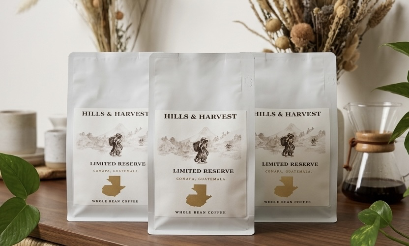 Hills & Harvest Coffee Lover Collection — three First Drop 12oz bags