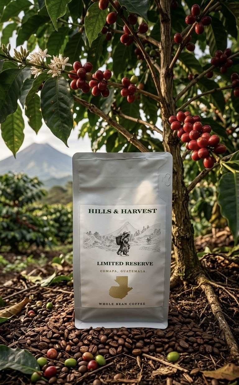 Hills & Harvest First Drop coffee bag — Guatemala Single Origin